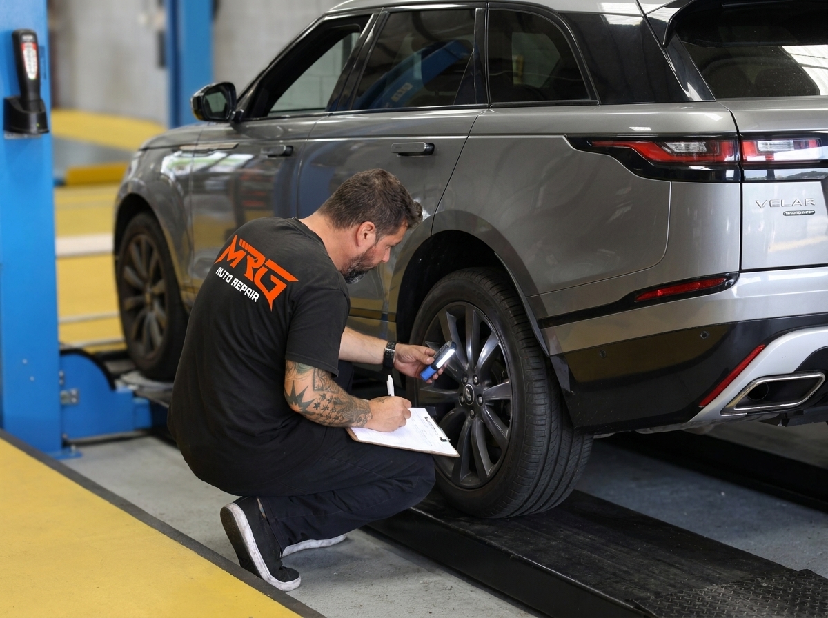 MOT bay at MRG Auto Repair